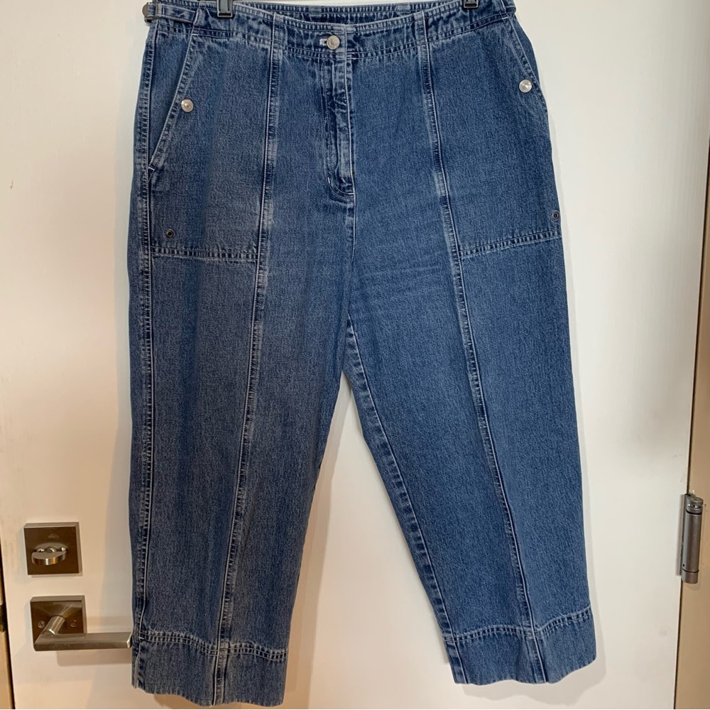 Ralph Lauren Jeans Co.  Womens 14 Capri Classic Blue Denim Jeans